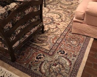 Hand-woven wool rug from Pande Cameron New York, 11’ wide x 18’ long, in excellent condition