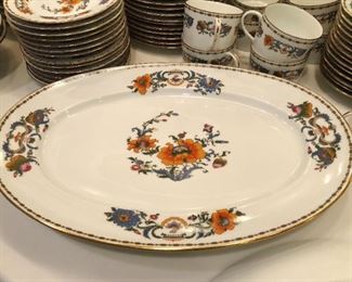 73-pc set of Ceralene/A. Raynaud Limoges, France “Vieux Chine” china dinnerware