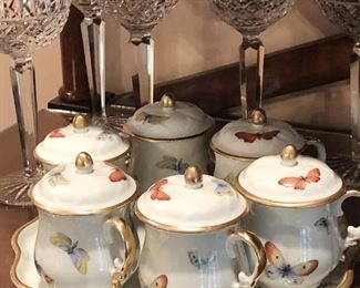 Vintage Limoges France pot de creme sets