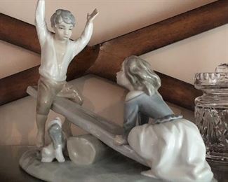 Lladro “Seesaw” porcelain figurine