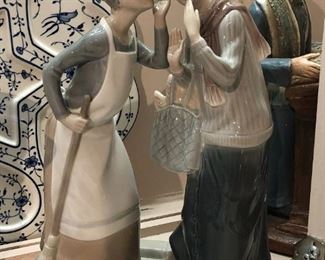 Lladro “The Gossips” porcelain figurine, 12” high