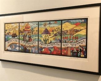 “Torah in Glass” signed artist’s proof lithograph by Hal Marcus (Texas, 1951-Present)