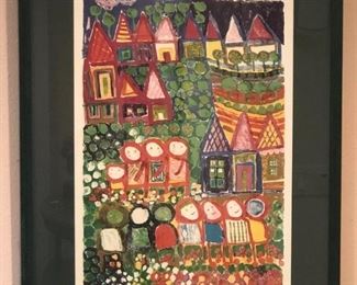 Ruth Zarfati “Townscape” signed/numbered lithograph