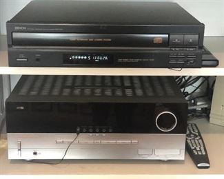 Nice collection of great audio/visual electronics (Denon, Harman Kardon, Teac, Technics, etc) including 65" Samsung Smart TV