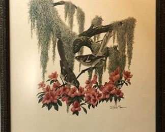 Richard Sloan double-signed bird prints
