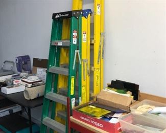 LOTS of garage items, hand/garden tools, ladders, etc.