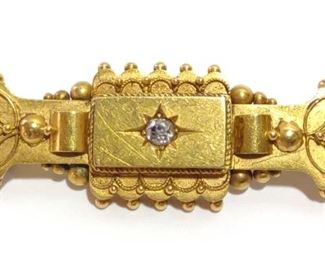15K Gold & Diamond Brooch (Rolason Bros, 1893)