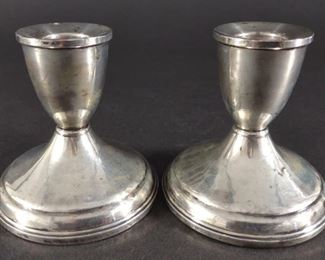 Sterling Weighted Candle Holders