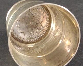 1921-S Morgan Dollar in Sterling Silver Cup