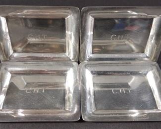 4 Sterling Silver Butter Pats