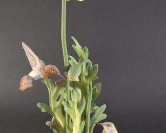 Boehm Rufous Hummingbirds Porcelain Sculpture 487