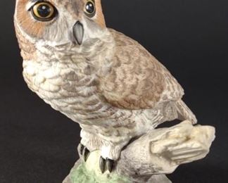 Boehm Great Horned Owl Porcelain Figure