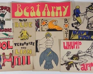 1960s-70s Army Navy Football Game Art Posters