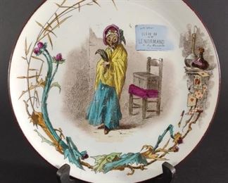 Antique Mlle. Lenormand French Plate