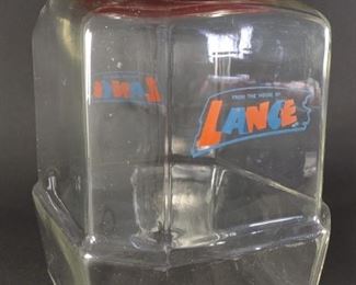 Glass Lance Jar w/ Metal Lid