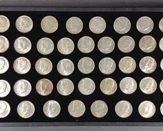 (43) 1965-1969 Kennedy 40% Silver Half Dollars