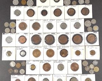 Lot of 69 International Coins