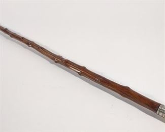 19th C. Stag Handle Cane / Walking Stick