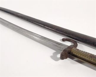 19th C. French Chassepot Bayonet w/ Scabbard