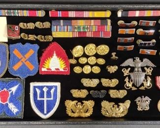WWII US Military Insignias, Hat Badges & Patches