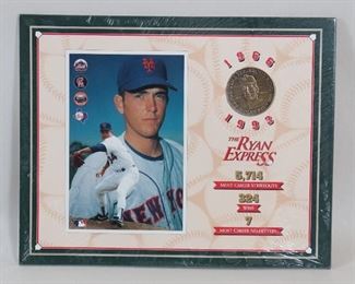 068 Nolan Ryan 1993 Bronze Medal On Card