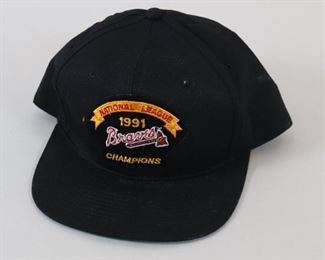 073 1991 Atlanta Braves Snap Back Hat National League Champions