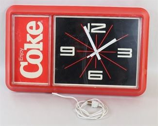 077 Enjoy Coke Coca Cola Wall Clock Plug In Working