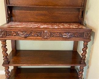 German Serving Cart with Marble Top
That rolls