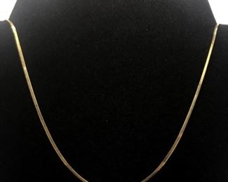 18k Smooth Chain