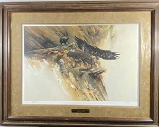 Signed Lithograph "Monarch of the Sky - Golden Eagle" by Morten E. Solberg