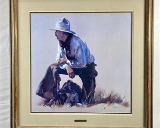 Framed Lithograph by William Matthews "Partnership"