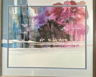  ATKINSON Signed Limited Edition Lithograph w/ Beautiful Matching Matting 