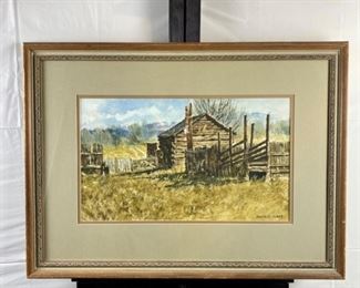 Original Watercolor by Colorado Artist Charles A. Morris