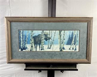 Lithograph by Colorado Artist Carla Romero "Northern Exposure"