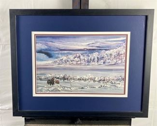 Lithograph by Pueblo, Colorado Artist Ed Posa 