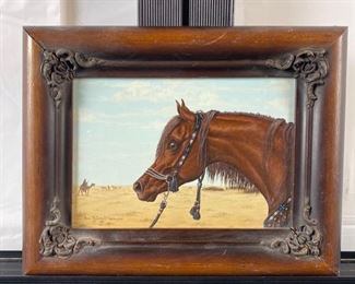 Original Oil on Panel by Ann Hatchet Sprague "Desert Trappings" Measures 8" x 10" Framed