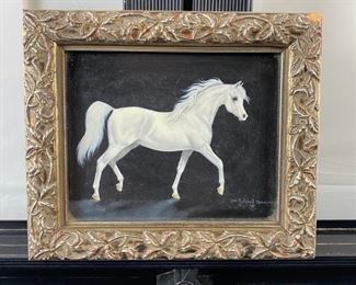  Small Original Oil on Panel by Ann Hatchet Sprague "Silver Lady" ~ 6.5" x 5.5" Framed