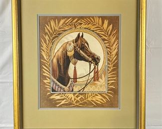 Lithograph by Paul Bernard Rudish (not signed) Measures 21" x 24" Framed