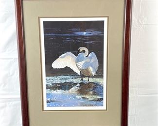 Limited Edition Signed Lithograph by Terry Isaac ~ 864/1250 in 1991 ~ 20" x 25" Framed