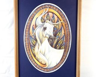  Framed Lithograph by Shary B. Akers ~ Not Hand Signed ~ Measures 22" x 30" Framed