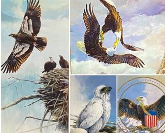  Mario F. Fernandez Set of Four Signed Limited Edition Lithographs "The Story of an Eagle" 1678/2500