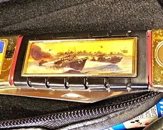 1 of 3 pictures - Vietnam memorial UH-1B Huey Folding Knife (1 of 2)