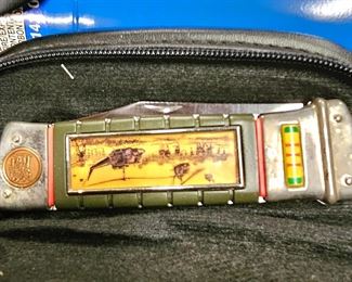 2 of 3 pictures - Vietnam memorial UH-1B Huey Folding Knife (2 of 2)