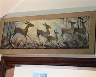 Mid Century Original Oil Painting