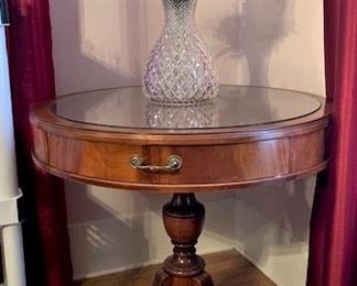 Imperial mahogany drum table