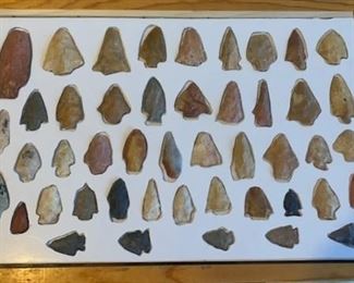 Arrowheads will be sold as a lot..