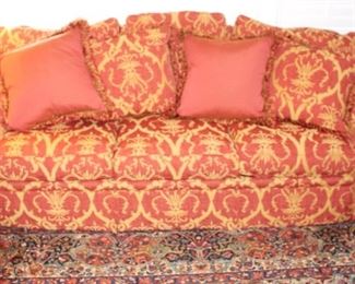 Hancock & Moore Sofa, 91W x 43D x 34H, with beautifully fringed accent pillows.                                                             BUY IT NOW!  $250.00