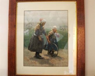 F.  Charlet framed print. $195.00