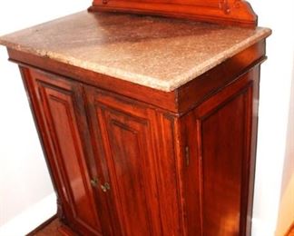 Beautiful European marble top cabinet/bar. Ample storage.  BUY IT NOW!   $495.00.                                               57 1/2" W x 20 1/2" D x 56" H.