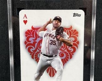 2023 Topps SGC 10 Justin Verlander All Aces Astros